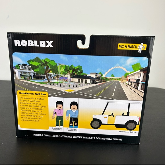 Roblox Brookhaven Golf Cart Figure Set With Exclusive Virtual Item - Picture 11 of 16